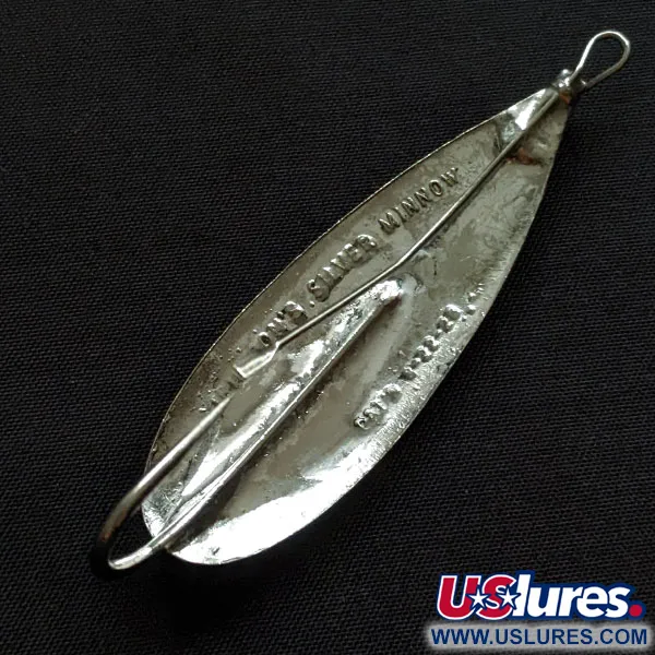 Vintage   Johnson Silver Minnow, 2/5oz silver fishing spoon #20378