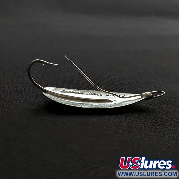 Vintage   Johnson Silver Minnow, 3/16oz nickel fishing spoon #20385