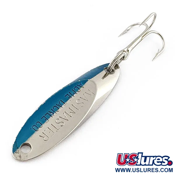 Vintage  Acme Kastmaster, 1/8oz nickel/blue fishing spoon #20393