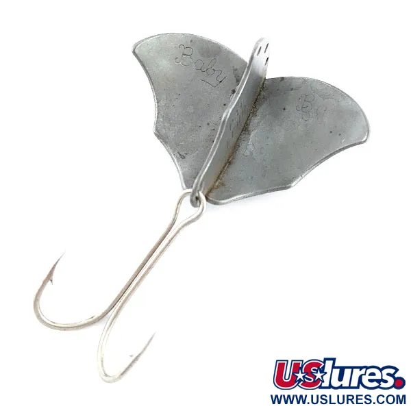 Vintage  Harrison Industries Baby Bat, 1/2oz silver fishing spoon #20401