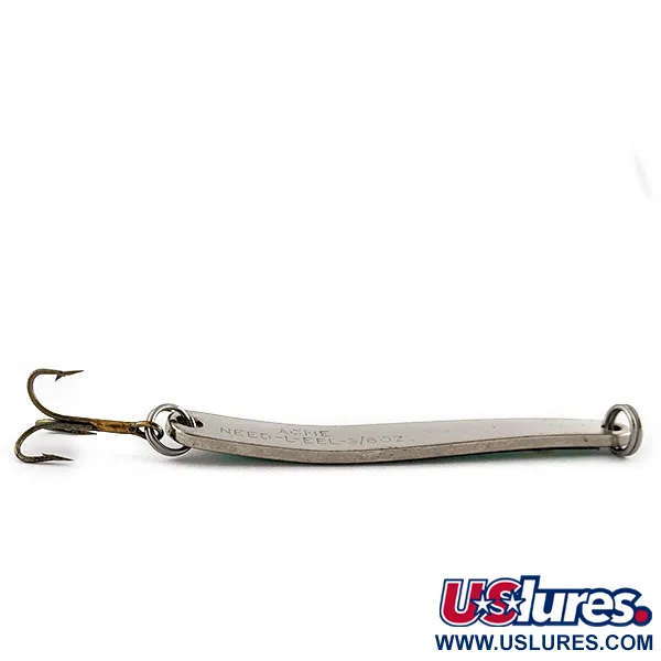 Vintage   Acme Need-L-EEL, 1/2oz Chrome Green fishing spoon #20405