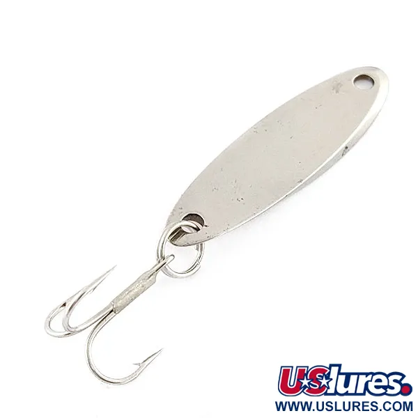 Vintage  Acme Kastmaster, 1/8oz nickel/orange fishing spoon #20406