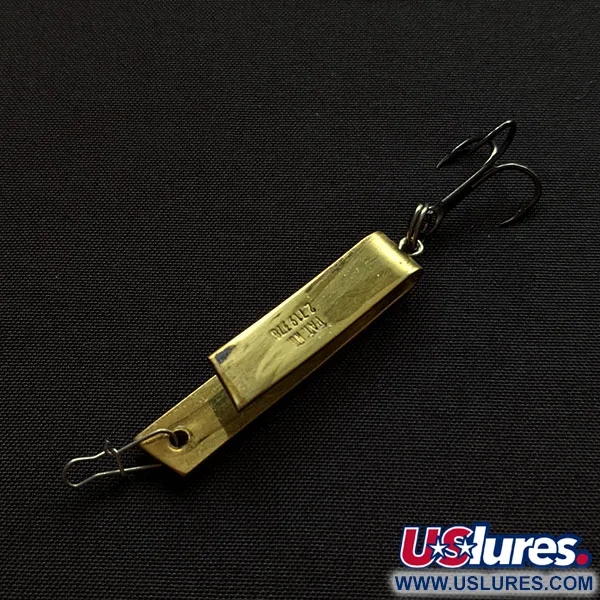 Vintage   Luhr Jensen Super-Duper 503, 1/8oz gold fishing spoon #20408