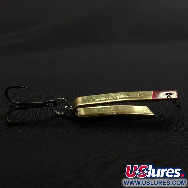 Vintage   Luhr Jensen Super-Duper 503, 1/8oz gold fishing spoon #20408
