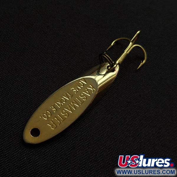 Vintage  Acme Kastmaster, 1/8oz gold fishing spoon #20409