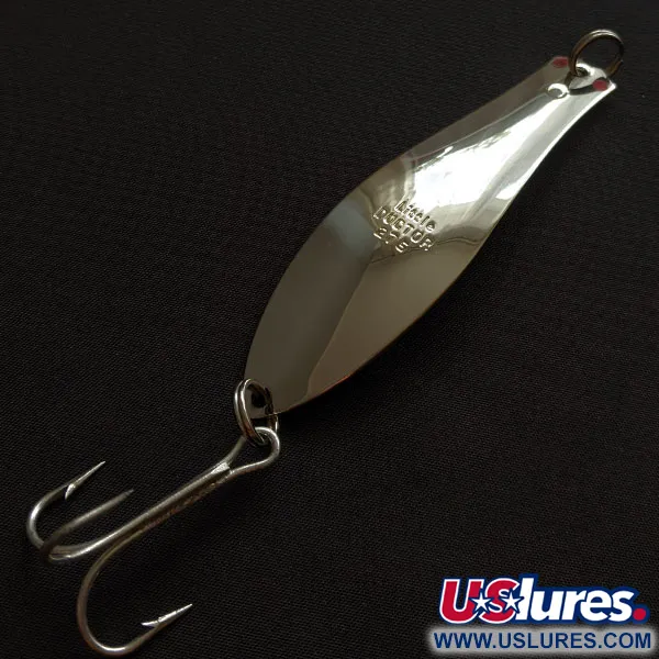 Vintage  Prescott Spinner Little Doctor 275, 3/4oz nickel/gold fishing spoon #20413