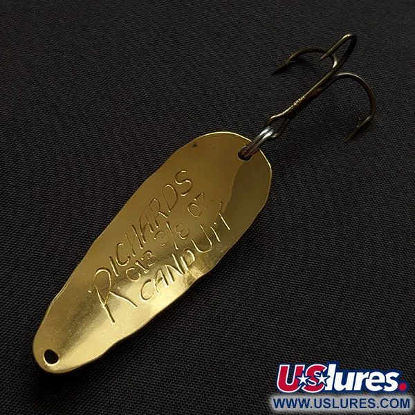 Vintage  Thomas Richards Canduit C13, 1/3oz gold fishing spoon #20414