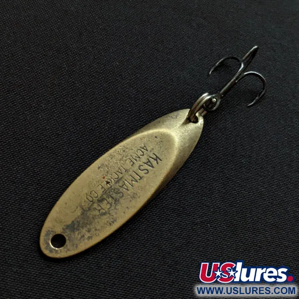 Vintage  Acme Kastmaster, 1/4oz brass fishing spoon #20432