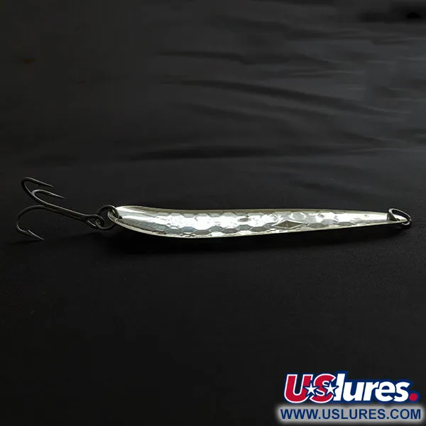 Vintage   Luhr Jensen Diamond King 5, 1/2oz silver/red/blue/yellow fishing spoon #20435