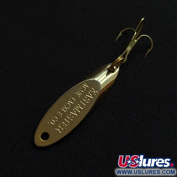 Vintage  Acme Kastmaster, 1/8oz gold fishing spoon #20456