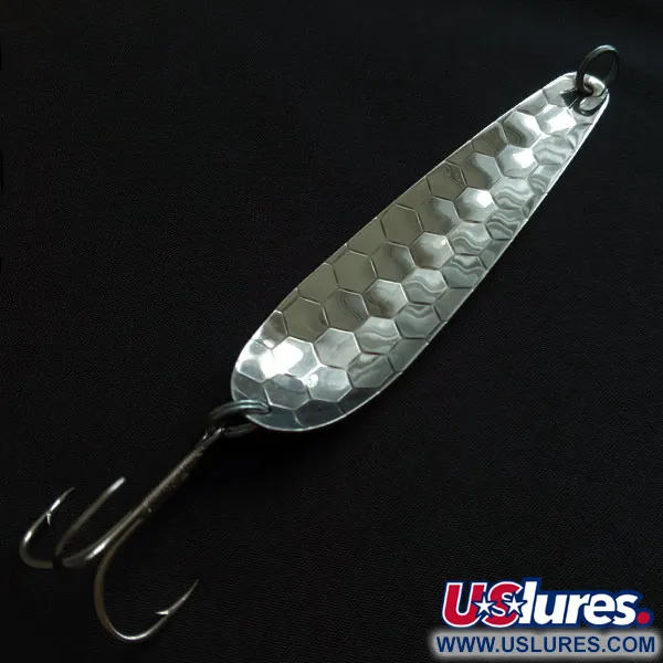 Vintage   Len Thompson NK 28, 1/2oz silver fishing spoon #20457