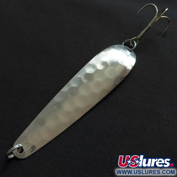 Vintage   Len Thompson NK 28, 1/2oz silver fishing spoon #20457