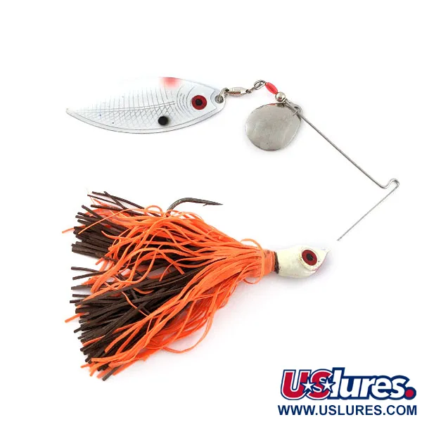 Vintage  Booyah BOOYAH Tandem Counter Strike Spinnerbait, 1/2oz white fishing #20471