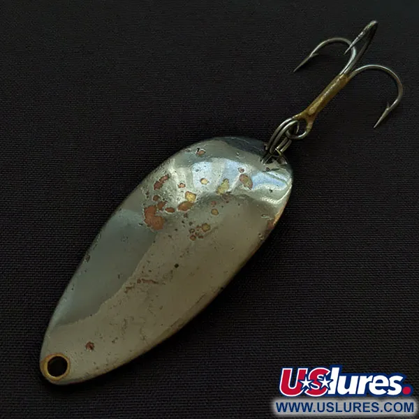 Vintage  Seneca Little Cleo (HULA GIRL), 1/2oz nickel/copper fishing spoon #20474