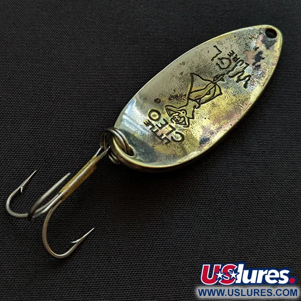 Vintage  Seneca Little Cleo (Hula Girl), 2/3oz gold fishing spoon #20476