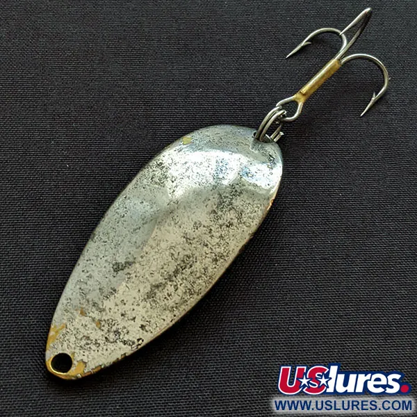 Vintage  Seneca Little Cleo (Hula Girl), 2/3oz nickel fishing spoon #20477