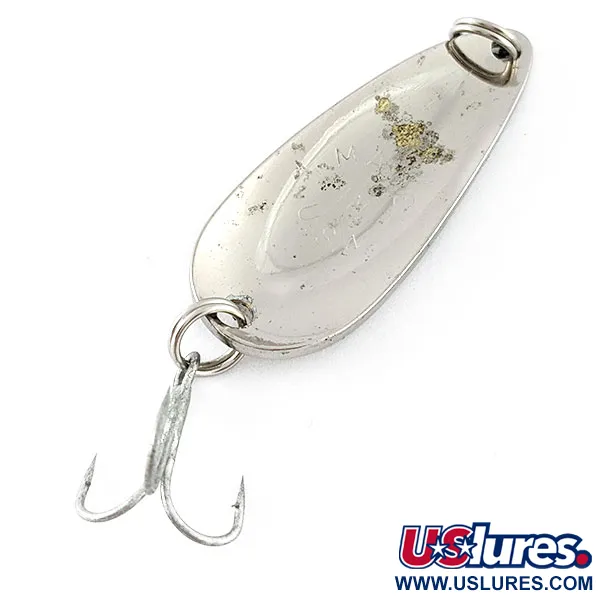 Vintage   Worth Chippewa Steel Spoon, 1/3oz nickel fishing spoon #20481