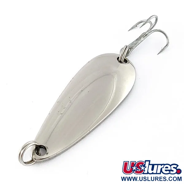Vintage   Worth Chippewa Steel Spoon, 1/3oz nickel fishing spoon #20481