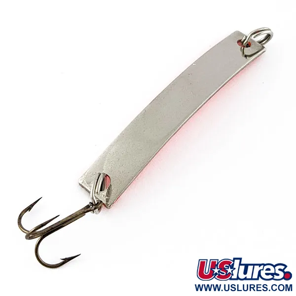 Vintage  Yakima Bait Skiny-miny UV, 1/8oz nickel/orange UV fishing spoon #20483