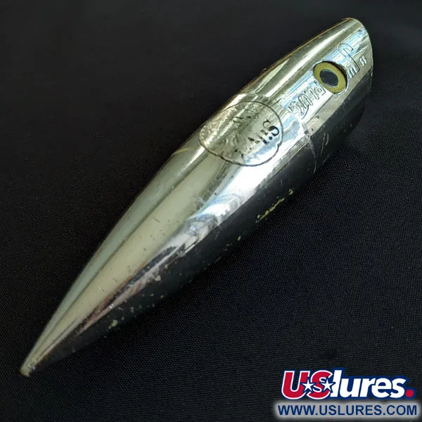 Vintage   Luhr Jensen J-Plug Silver bullet, 1/2oz silver fishing lure #20496