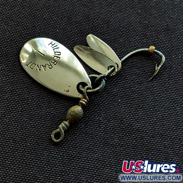 Vintage  Hildebrandt Spinners Hildebrandt 1 Flicker Spinner​, 1/32oz nickel fishing spoon #20502