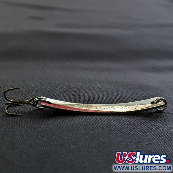 Vintage  Yakima Bait Skiny-miny, 1/8oz nickel/red fishing spoon #20510