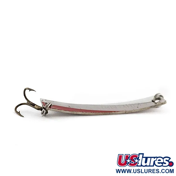 Vintage  Yakima Bait Skiny-miny, 1/8oz nickel/red fishing spoon #20510