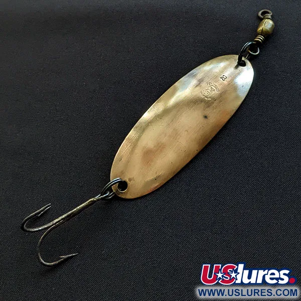 Vintage   Pflueger Scamper, 2/5oz brass fishing spoon #20513