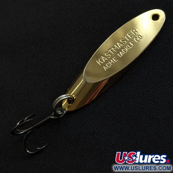 Vintage  Acme Kastmaster, 1/4oz gold fishing spoon #20520