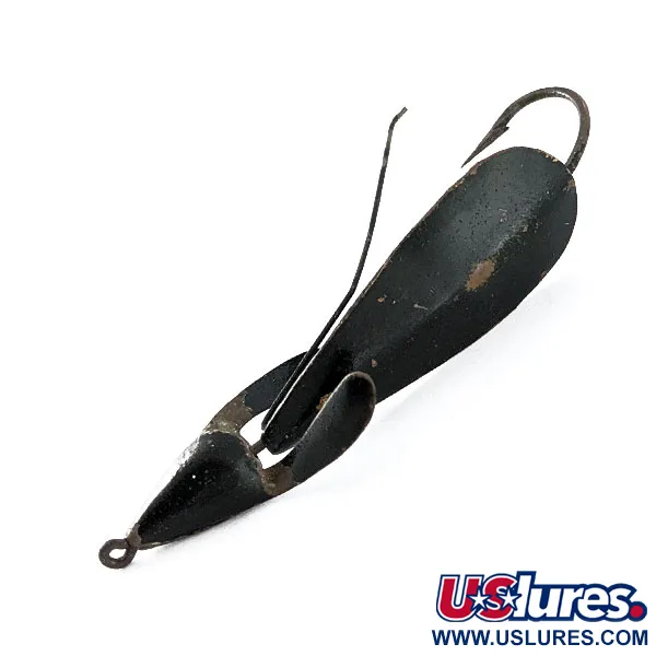 Vintage   Panther Martin Weed Wing, 2/5oz black fishing spoon #20521