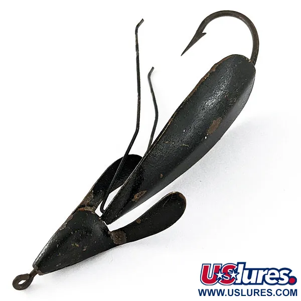 Vintage   Panther Martin Weed Wing, 2/5oz black fishing spoon #20521