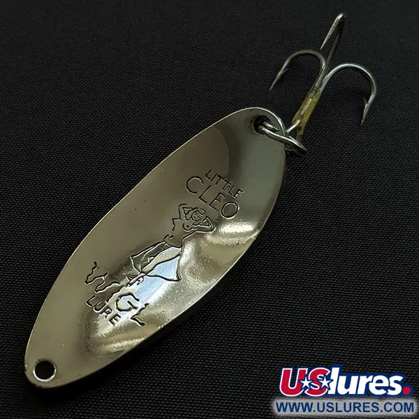 Vintage  Seneca Little Cleo (Hula Girl), 1/2oz nickel fishing spoon #20530