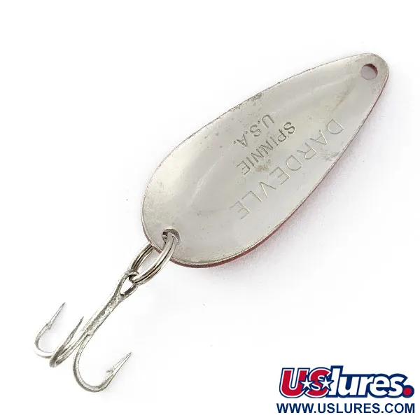 Vintage  Eppinger Dardevle Spinnie, 1/3oz Red White Chunk fishing spoon #20535