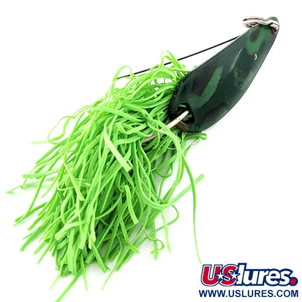 Vintage   Strike King Timber King, 2/5oz green fishing spoon #20554