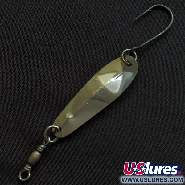 Vintage   Luhr Jensen McMahon 3, 3/32oz brass/nickel fishing spoon #20556