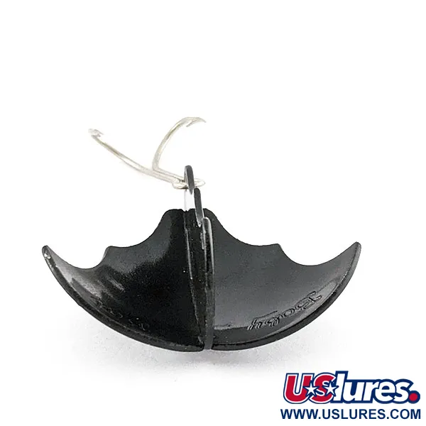 Vintage  Harrison Industries Vintage Vibra Baby Bat, 1/2oz black fishing spoon #20562