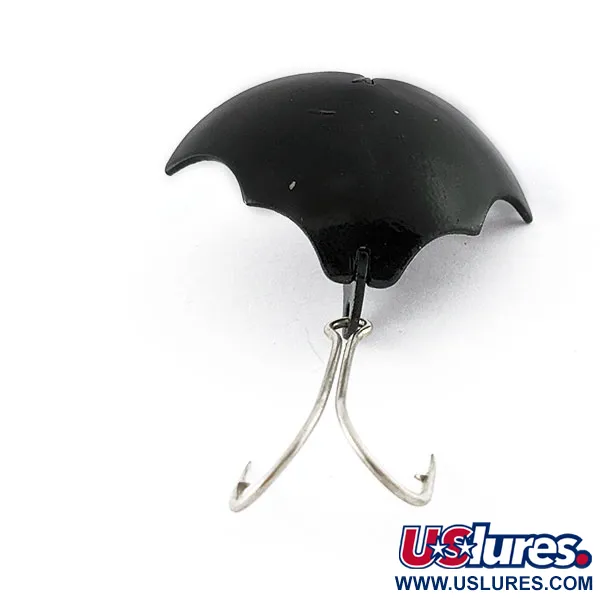 Vintage  Harrison Industries Vintage Vibra Baby Bat, 1/2oz black fishing spoon #20562