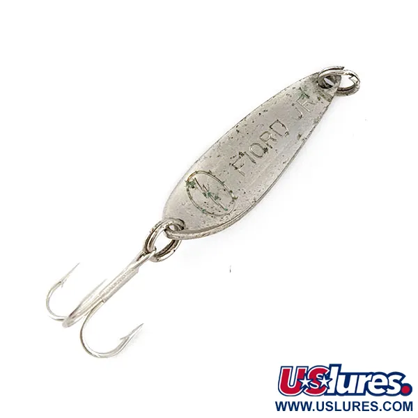 Vintage  Acme Fiord Spoon Jr Lightning  (50s), 1/8oz nickel/blue fishing spoon #20564