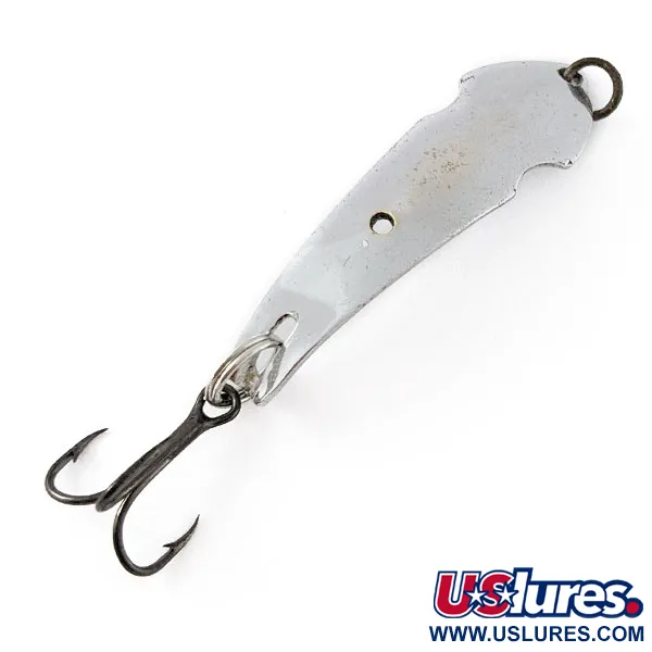 Vintage   Tony Accetta Pet Spoon 13, 3/16oz nickel fishing spoon #20566