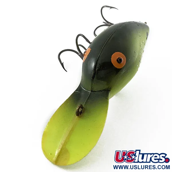 Vintage   Rogers Deep JIM, 1/2oz green fishing lure #20570