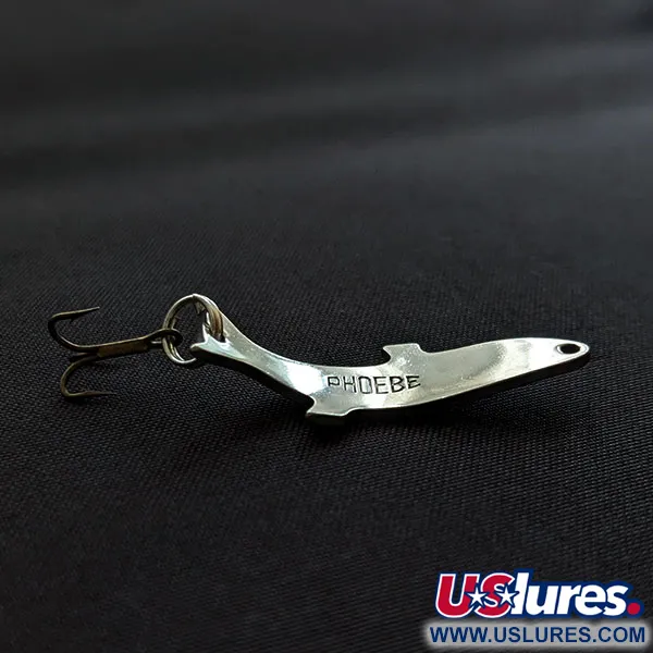 Vintage   Acme Phoebe, 3/32oz nickel fishing spoon #20588