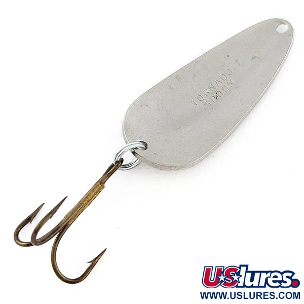 Vintage   Acme Tornado Spoon, 1/4oz nickel fishing spoon #20617