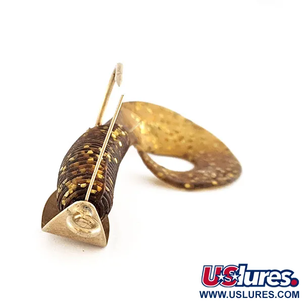 Vintage   Big Fish Tackle Bait-Cradle, 1/4oz gold fishing spoon #20624