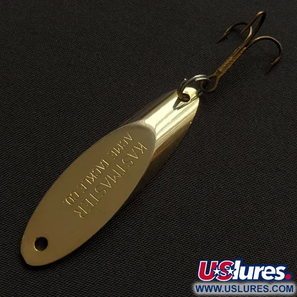 Vintage  Acme Kastmaster, 3/8oz gold fishing spoon #20640
