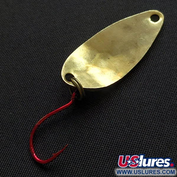 Vintage   Acme Little Cleo bubbles, 1/8oz gold fishing spoon #20672