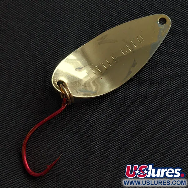Vintage   Acme Little Cleo, 1/16oz gold fishing spoon #20673