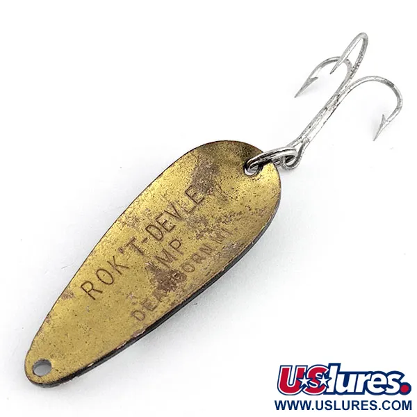 Vintage  Eppinger Dardevle Bass Rok't Imp, 3/4oz Black Devle fishing spoon #22131