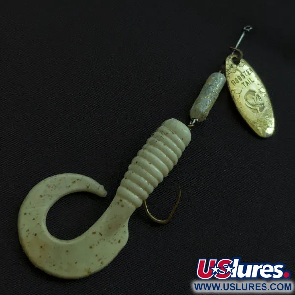 Vintage  Yakima Bait Worden’s Original Rooster Tail, 1/8oz brass spinning lure #20716