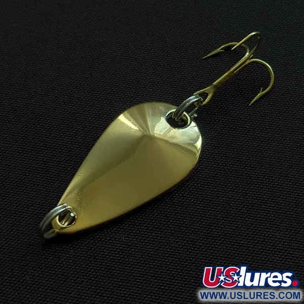 Vintage  Acme K.O. Wobbler, 1/8oz gold fishing spoon #20719