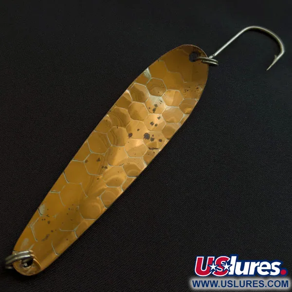 Vintage   Len Thompson NK 28, 1/2oz silver/copper fishing spoon #20728